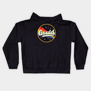 Gould // Rainbow In Space Vintage Style Kids Hoodie